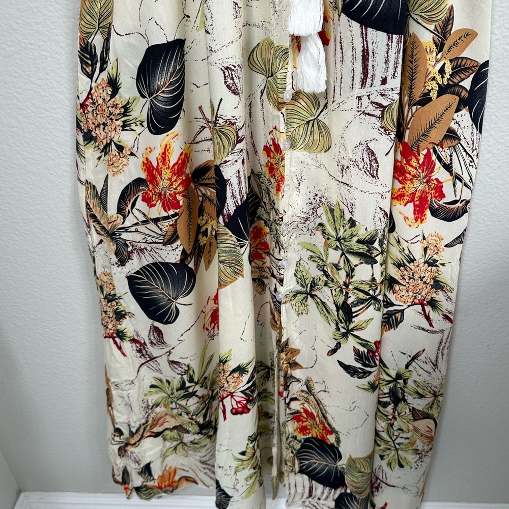 Floral Print Dress with Tassel Tie - Picture 5 of 8